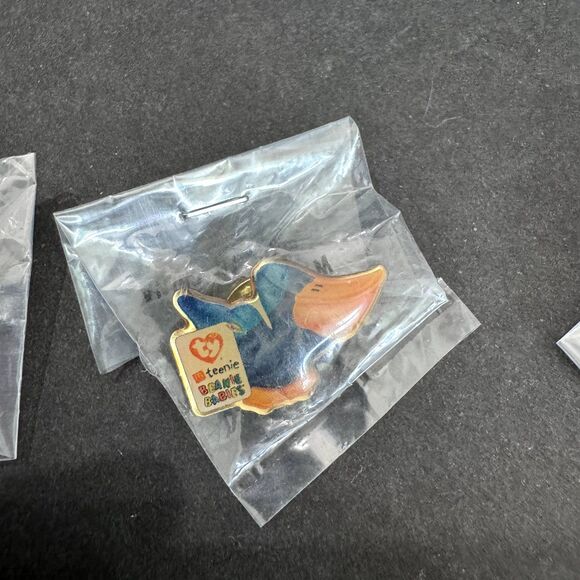 TY MCDONALD'S SPECIAL EDITION TEENIE BEANIE BABY CREW PIN SET 1998 ~ 7 PIN SET - Picture 9 of 9